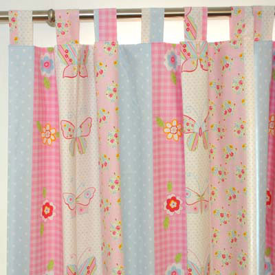 Tab top Curtain Heading Ready Made kids curtains for child's room